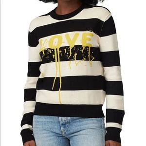 Zadig & Voltaire Stripe Love Sweatshirt Small
